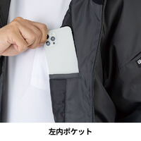 コーコス信岡 防寒フーディー ベスト S ブラック G-7129 1着（直送品）