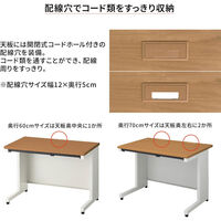 プラス PLUS SH2デスク 平机 幅120cm 奥行70cm 白(WS)/白 609551 1台（直送品）