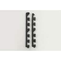 ユノックス ジョイントマット 厚さ約2.0cm 約30cm 6枚set フチ付き ブラック 557191 1個（直送品）
