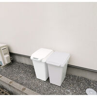 リス ゴミ箱 ワンハンドパッキンペール 70L パッキン付 ホワイト 557325 1個（直送品）