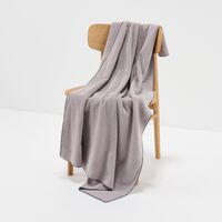 無印良品 ループ付きパイル織ハーフケット １４０×１００ｃｍ グレー  良品計画