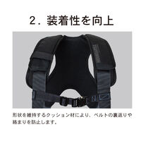 藤井電工 背中X型ハーネス用 肩・背当て一体型パッド スマートXパッド RPS-90 1本（直送品）