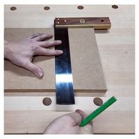 エスコ 48x165mm スクエアー・木製台付 EA719AF-2 1セット(3個)（直送品）