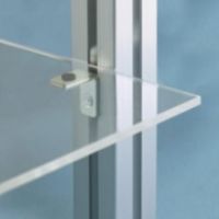 エスコ 40角用 L型ブラケット(1つ穴) EA976CB-35 1セット(20個)（直送品）