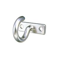 エスコ 3mm/7.5x25.5mm プレートフック(ステンレス製) EA638DL-3 1セット(10個)（直送品）