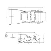 エスコ 50mmx 8.0m/2030kg ベルト荷締機(エンドレス) EA982SB-48 1個（直送品）