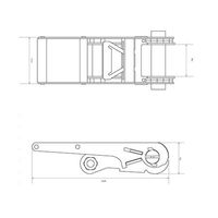エスコ 75mmx 8.0m/5090kg ベルト荷締機(エンドレス) EA982SB-58 1個（直送品）
