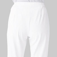 KAZEN レディススラックス 医療白衣 ホワイト 3L 195-20（直送品）