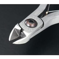 エスコ 140mm 精密用ニッパー(レーザーフラッシュ/ESD) EA535TE-3 1丁(1本)（直送品）