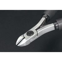 エスコ 140mm 精密用ニッパー(セミフラッシュ/ESD) EA535TF-1 1丁(1本)（直送品）
