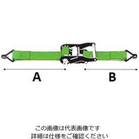 エスコ 35mmx6.0m/ 660Kg ベルト荷締機(ラチェット式) EA982CB-6 1台（直送品）