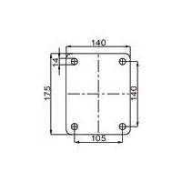 エスコ 150mm キャスター(自在金具・ナイロン車輪) EA986KY-150 1個（直送品）