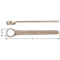 エスコ 14mm 片口めがねレンチ(ノンスパーキング) EA642LF-14 1本（直送品）