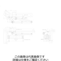 エスコ 45kg以下 ドアクローザー(パラレル型/シルバー) EA951LD-6A 1個（直送品）