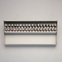 エスコ 9.5mm 英字・数字 刻印セット EA591HN-9 1組（直送品）