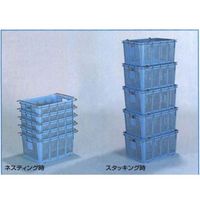 エスコ 670x470x333mm/ 81.2L コンテナ(2個) EA506AB-17A 1組(2個)（直送品）