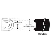 エスコ 1.6mm 英字・数字 刻印セット EA591HT-1 1組（直送品）