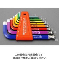 エスコ 6.0x100mm [Ball Hexagon]キーレンチ EA573LF-6 1セット(5本)（直送品）