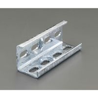 エスコ 48x48x125mm アングル接続金具(ドブメッキ) EA440AE-7 1セット(5個)（直送品）