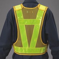 エスコ 安全ベスト(黄/黄) EA983R-18 1セット(4着)（直送品）