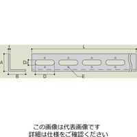 エスコ 50x50x400mm アングル EA439AA-43 1セット(3本)（直送品）