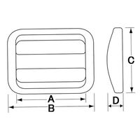 エスコ 38mm アジャスター(プラスチック製・5個) EA628RK-38 1セット(100個:5個×20袋)（直送品）