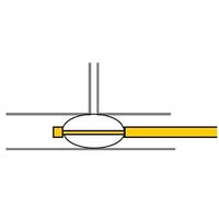 エスコ 9.5x140mm バリ除り棒 EA819N-6 1セット(3本)（直送品）