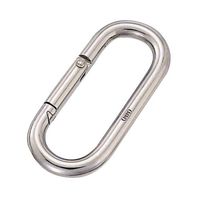 エスコ 88.0x28.0x10.0mm カラビナ(ステンレス製) EA638JG-5 1セット(3個)（直送品）