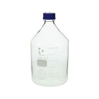 柴田科学 ねじ口瓶丸型(デュラン(R)) 青キャップ付 3500mL 2-077-11 1本（直送品）