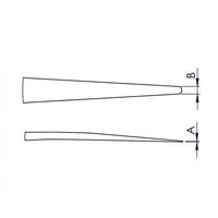 ワイ・エム・ティ カーボンファイバーピンセット 先端交換可能 ID-2ACPRSA 1本 1-9915-03（直送品）