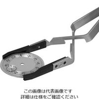 エスコ 120mm レンズ用ピンセット(ステンレス製/逆作用) EA595BB-2 1本（直送品）