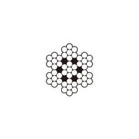 エスコ 4.0mm x100m/7x 7 ワイヤーロープ(ステンレス製) EA628SR-140 1巻（直送品）