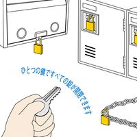和気産業 同一キーシリンダー錠 40mm VA-035 1セット(6個)（直送品）