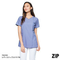 フォーク カ】7022SCー2 サックス 4L 7022SC-2-4L 1枚　スクラブ（直送品）