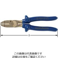 エスコ 225mm 電工ペンチ(絶縁・防爆) EA642ZA-4 1丁（直送品）