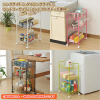 YAMAZEN　スチールワゴン　3段　ホワイト　（直送品）