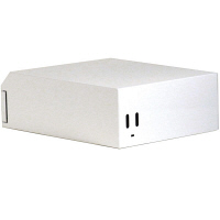 ぶんぶく　機密書類回収ボックス卓上型ダイヤル錠仕様ホワイト　（直送品）