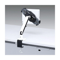 サンワサプライ　7～11インチ対応iPad・タブレット用アーム　ホワイト　（直送品）