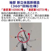 ミドリ安全 作業服 春夏 半袖 ブルゾン 帯電防止 VES52 S ライトブルー×ネイビー 3120132903 1点（直送品）