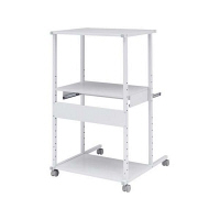 サンワサプライ　パソコンラック（キーボードスライダー付）　幅650×奥行685×高さ1150mm　RAC-EC71　1台　（直送品）