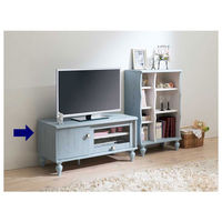 白井産業 フレンチシャビー フレンチテイストがお洒落なローボード 1台（直送品）