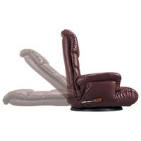 宮武製作所　スーパーソフトレザー座椅子-神楽-　ワインレッド　（直送品）