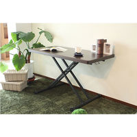 【軒先渡し】東馬（Tohma）　aldy　リフティングテーブル　ブラウン　幅1200×奥行600×高さ230～720mm　1台　（直送品）