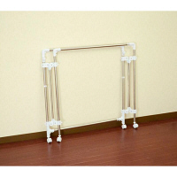 ビーワーススタイル　伸縮物干し　シルバー　1台　（直送品）