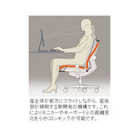 【設置込】イトーキ　トルテRチェア　ハイバック　ブラック　肘なし　KZ230GBM-W9T1（直送品）