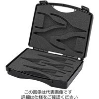 エスコ 8本組 スナップリングプライヤー(ケース入) EA590-14 1組（直送品）