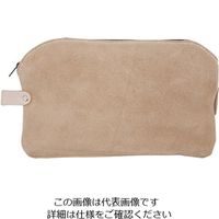 エスコ 250x150mm 多目的バッグ(スエード革) EA925C-10A 1セット(3個)（直送品）