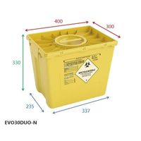 アズワン メディカルディスポボックス EVO30DUO-N 1個 2-9066-02（直送品）