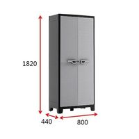 アズワン プラスチックキャビネット(Taitan)(トール、両開き) 9760000 0270 15 1台 3-1613-02（直送品）