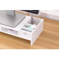 イー・エム・エー PCモニター台 ホワイト SR-MS010-WH 1個